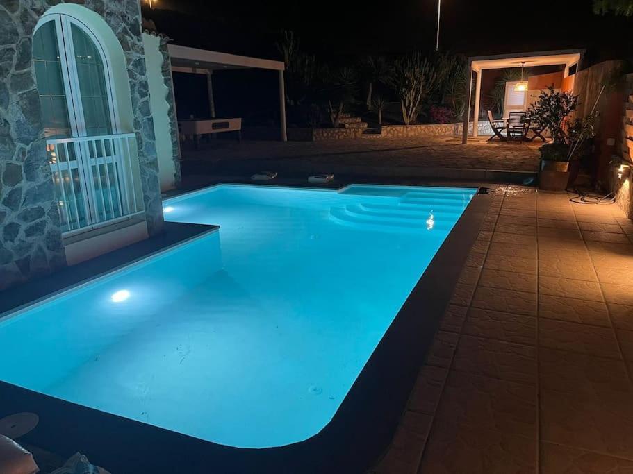 San BartoloméCasa Macken Con Piscina Climatizada Y Jacuzzi别墅 客房 照片