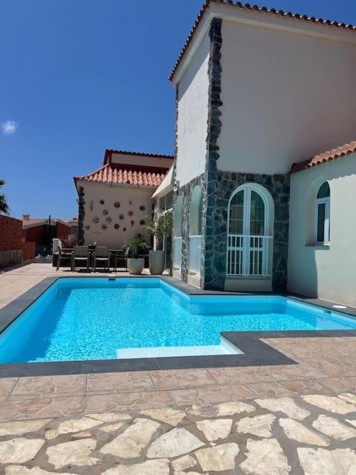 San BartoloméCasa Macken Con Piscina Climatizada Y Jacuzzi别墅 客房 照片
