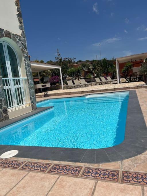 San BartoloméCasa Macken Con Piscina Climatizada Y Jacuzzi别墅 客房 照片